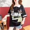 着心地抜群 切り替え 女性力を高める プリント Tシャツ カットソー＜U-3524＞