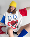 お勧めカラーマッチング ゆったり ビッグロゴ 半袖Tシャツ 全2色＜U-4838＞