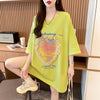 絶対欲しい プリント ロゴ ゆったり 3色半袖Tシャツ＜U-8315＞