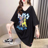 ファッション ゆったり プリント 全4色 半袖 Tシャツ＜U-11518＞