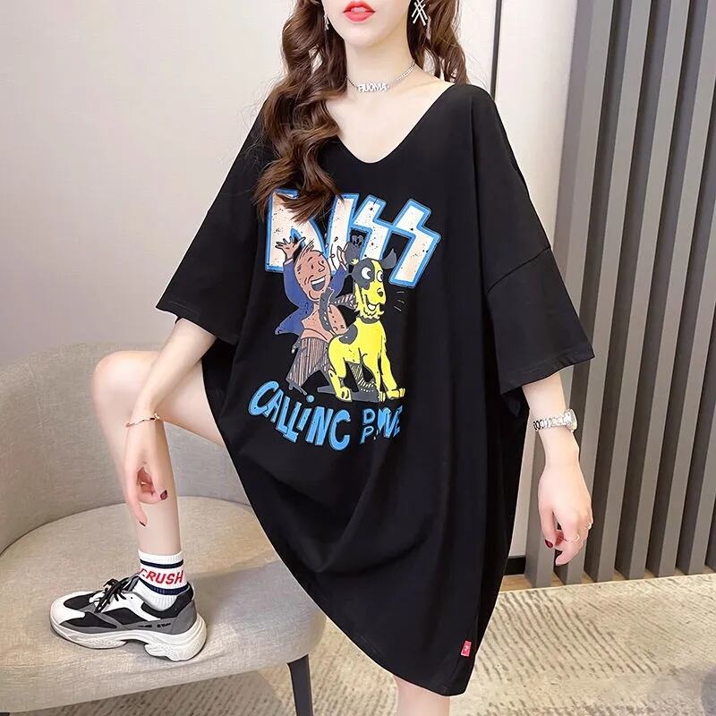 ファッション ゆったり プリント 全4色 半袖 Tシャツ＜U-11518＞