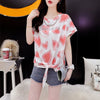 ゆったり感アップ 3色選択可 オシャレ度満点 プリント Tシャツ カットソー＜U-3100＞