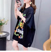 おすすめ新作 プリントTシャツ ロング オーバーサイズ＜U-2828＞