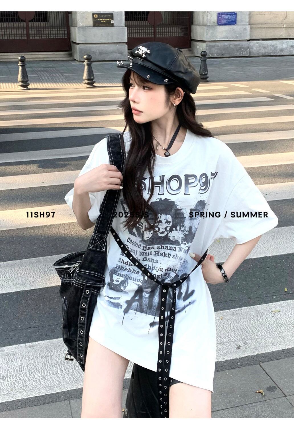 美人度アップ 絶対流行 売れ筋 早い者勝ち カジュアル 2色選択 Tシャツ<U-11522>