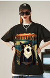 絶対欲しい デザイン性抜群 売り切れ必至 ファッション プリント 4色選択 半袖Tシャツ＜U-9293＞