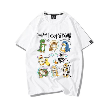 超人気 軽くて涼しくて可愛い！デザイン性抜群 カジュアル プリント全6色 半袖Tシャツ<U-9319>
