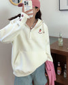 定番シンプル  いちごロゴ パーカ全4色トップス<U-4791>