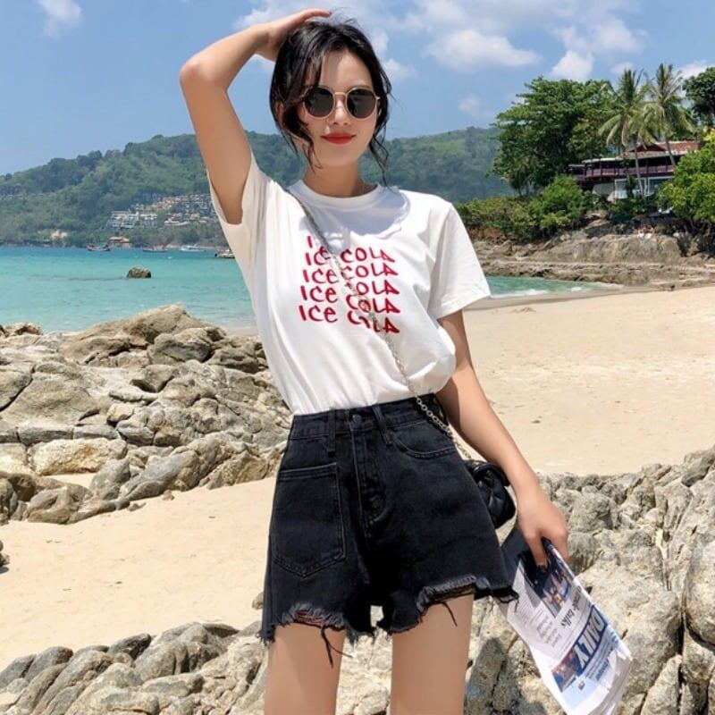 清涼感たっぷり ハイウエスト 美腿効果抜群 パンツ ボトムス＜U-3304＞