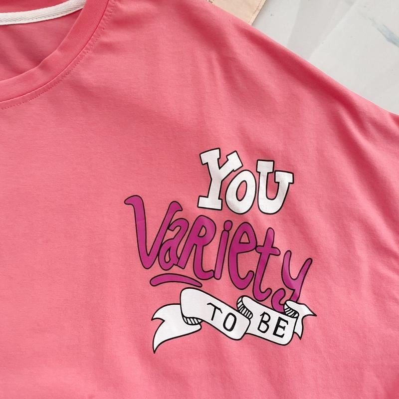 新商品 プリント ファッション ゆったり 全4色 半袖 Tシャツ＜U-11443＞