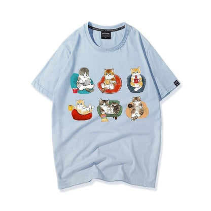 大好評 着心地良い 定番シンプル カジュアル プリント 全8色 半袖Tシャツ<U-9314>