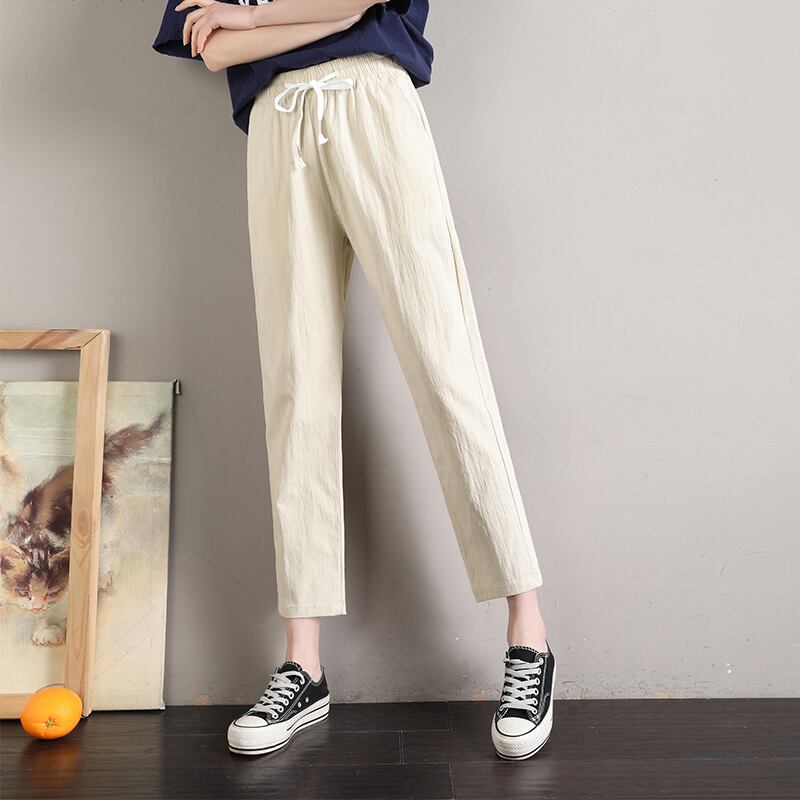 定番シンプル  ファッション ゆったりパンツ<U-6541>