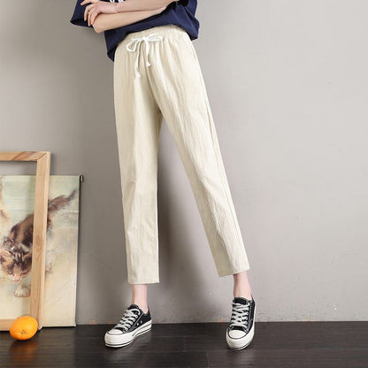 定番シンプル  ファッション ゆったりパンツ<U-6541>