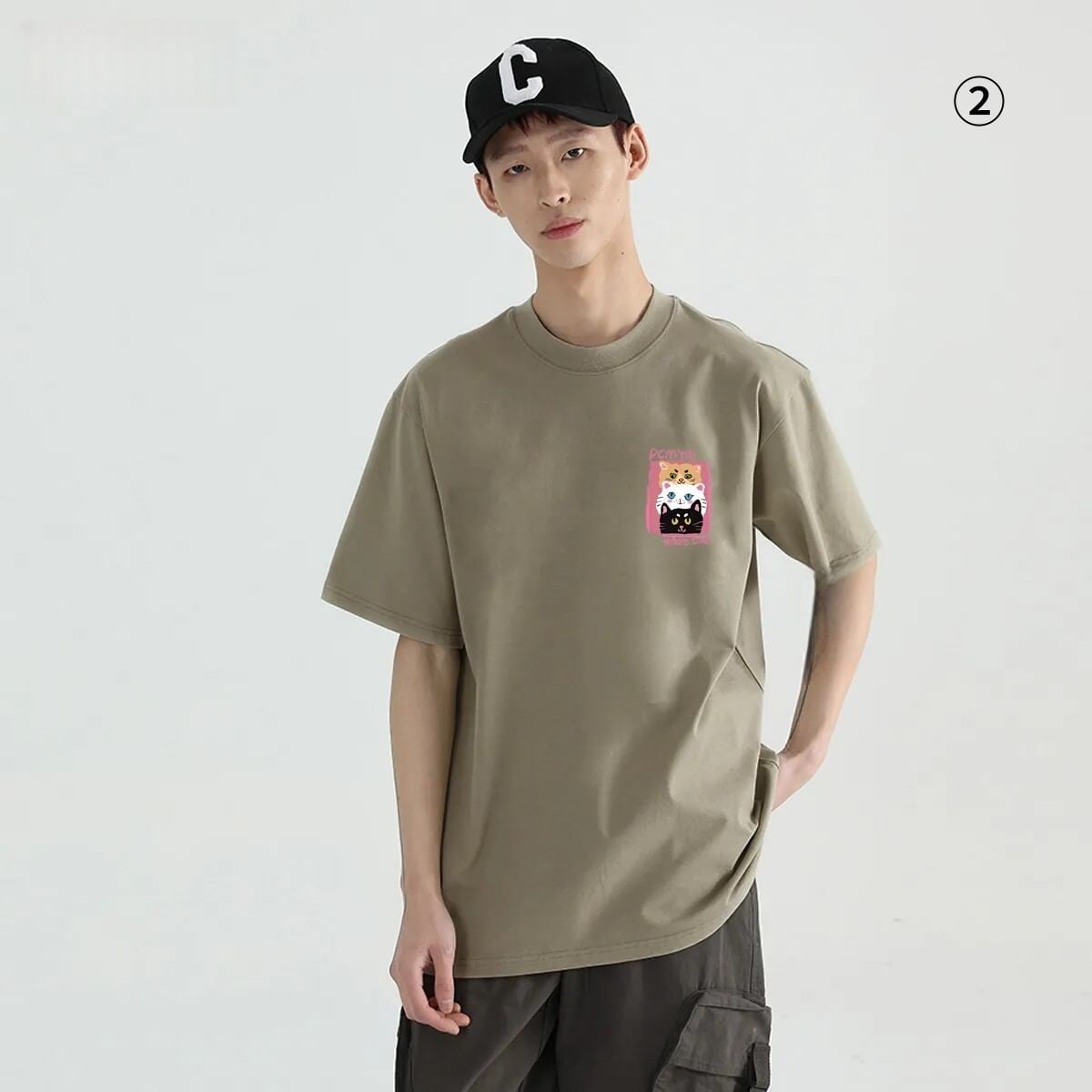 大好評 海外トレンド 定番シンプル 好感度UP カジュアル 全3色 半袖 Tシャツ ＜U-11283＞