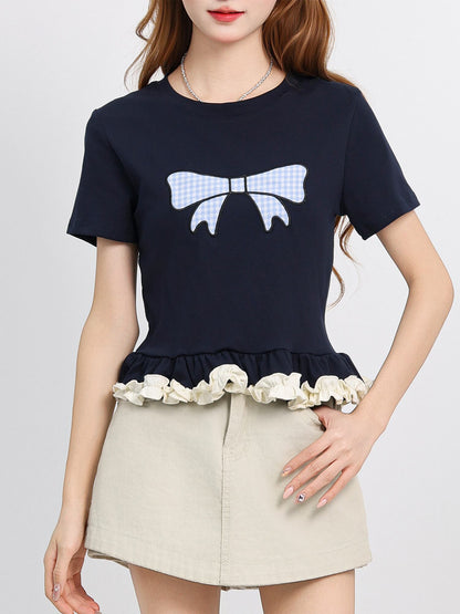 売れ筋 大好評 エレガント 好感度UP カジュアル Tシャツ＜U-12081＞