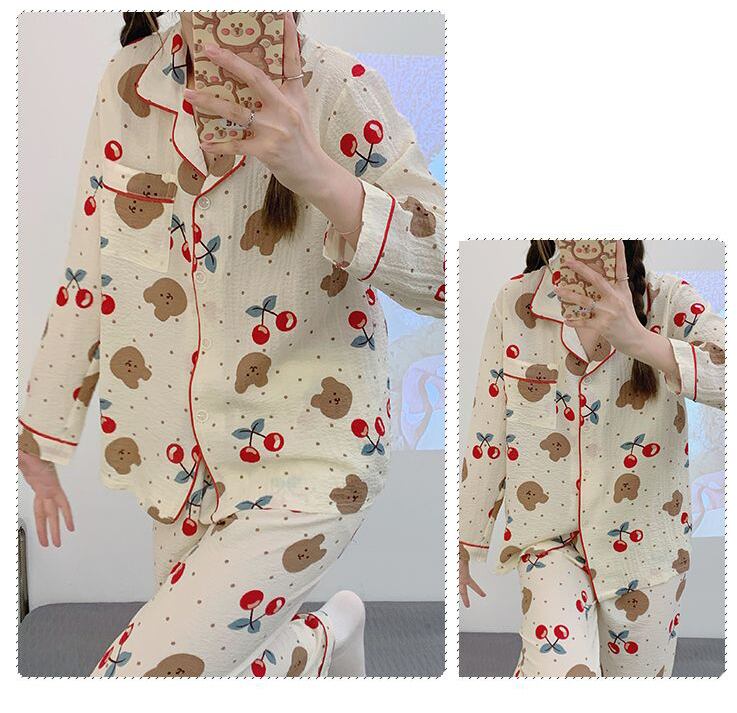 新商品 着心地良い 柔らかくて優しい印象 4種選択 トップス+パンツセット パジャマ<U-9130>