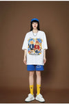 上質  シンプル カジュアル半袖Ｔシャツⅹパンツセット<U-8068>