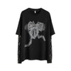 話題沸騰中 レイヤード風 美人度アップ ルーズ Tシャツ ＜U-8707＞