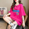 デザイン感 切り替え チャーミング プリント Tシャツ カットソー＜U-3409＞
