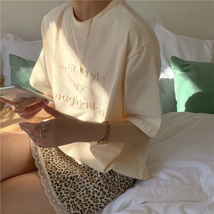 着心地抜群 アルファベット 女性力を高める Tシャツ カットソー＜U-3294＞
