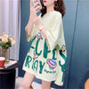 ファッション 切り替え 美人度アップ プリント Tシャツ カットソー＜U-3636＞