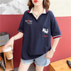 カジュアル 切り替え オシャレ度満点 プリント Tシャツ カットソー＜U-3650＞