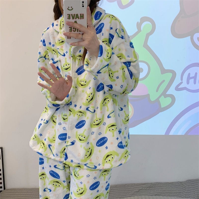 優しい雰囲気 パジャマ トップス+パンツセット ＜U-6012＞