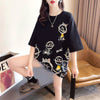 新商品 大人可愛い 大活躍 カジュアル キュートプリント 全2色 半袖Tシャツ＜U-8595＞