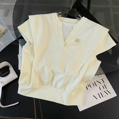 好感度UP ラウンドネック 上質 半袖Ｔシャツ ショートパンツ セットアップ <U-8709>