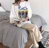 話題沸騰中 ゆったり カジュアル プリント 2色半袖Tシャツ＜U-8161＞