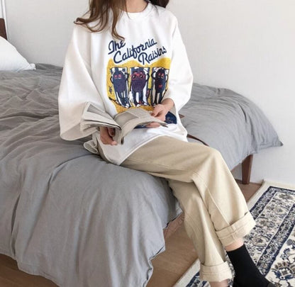 話題沸騰中 ゆったり カジュアル プリント 2色半袖Tシャツ＜U-8161＞