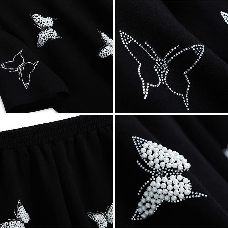 新作 ファッション 絶対欲しい 海外トレンド 半袖 Tシャツ ショートパンツ セットアップ<U-6726>