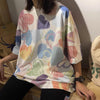 個性的なデザイン プリント 好感度満載 Tシャツ カットソー＜U-3317＞
