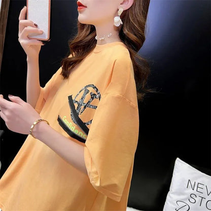 デザイン感 3色選択可 合わせやすい Tシャツ カットソー＜U-3055＞