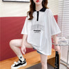 カジュアル 切り替え 着心地抜群 プリント Tシャツ カットソー＜U-3622＞