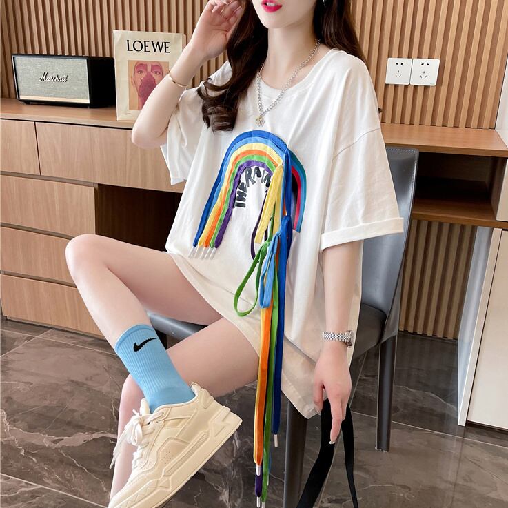 着回し力抜群 個性派 高見えデザイン 着心地良い 2色選択 半袖 Tシャツ <U-9277>