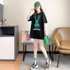 スタイリッシュ 切り替え 一目惚れ プリント Tシャツ カットソー＜U-3430＞