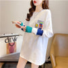 個性的なデザイン 切り替え 好感度満載 プリント Tシャツ カットソー＜U-3665＞