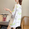 カジュアル 切り替え 好感度満載 プリント Tシャツ カットソー＜U-3543＞