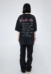 見逃し厳禁 ファッション ストリート系 ヴィンテージ加工 プリントTシャツ ＜U-2893＞