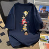 新商品 カジュアル 定番シンプル プリント 全6色 半袖Tシャツ<U-8767>