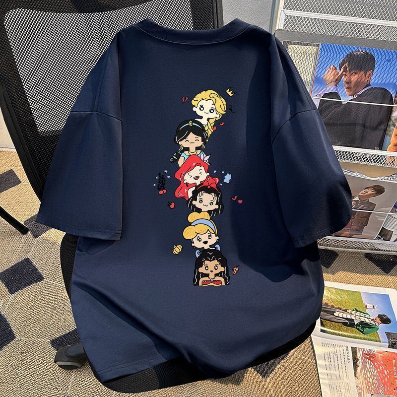 新商品 カジュアル 定番シンプル プリント 全6色 半袖Tシャツ<U-8767>