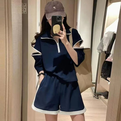 主役級 ファッション 今季マストバイ 個性派 半袖Ｔシャツⅹパンツセット<U-6533>