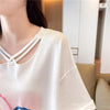 今季マストバイ スウィート 特別デザイン プリント 全2色 半袖Tシャツ<U-8538>
