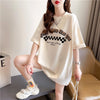 ゆったり感アップ 切り替え オシャレ度満点 プリント Tシャツ カットソー＜U-3478＞