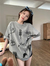 絶対流行 スウィート 早い者勝ち カジュアル Tシャツ<U-11199>
