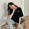 オシャレ度満点 切り替え 一目惚れ プリント Tシャツ カットソー＜U-3560＞