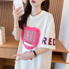 エレガント 早い者勝ち 絶対流行 カジュアル 2色選択 Tシャツ<U-11646>