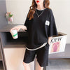 カジュアル 切り替え オシャレ度満点 Tシャツ＋ショートパンツ セットアップ＜U-3554＞