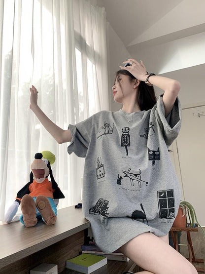 絶対流行 スウィート 早い者勝ち カジュアル Tシャツ<U-11199>