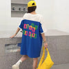 おすすめ 好感度UP 海外トレンド カジュアル 全3色 半袖 Tシャツ ワンピース ＜U-11556＞